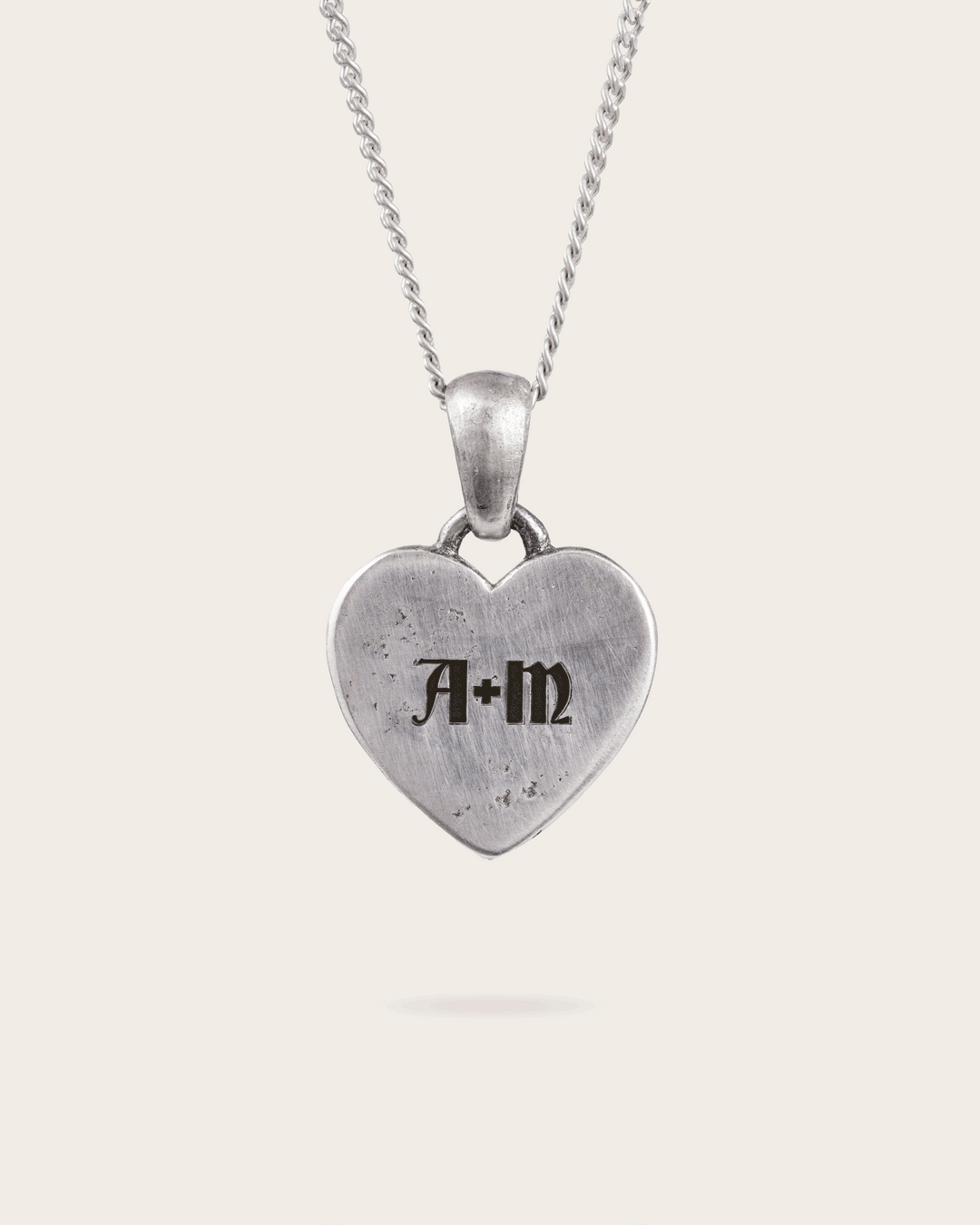 Vintage Heart Pendant In Silver