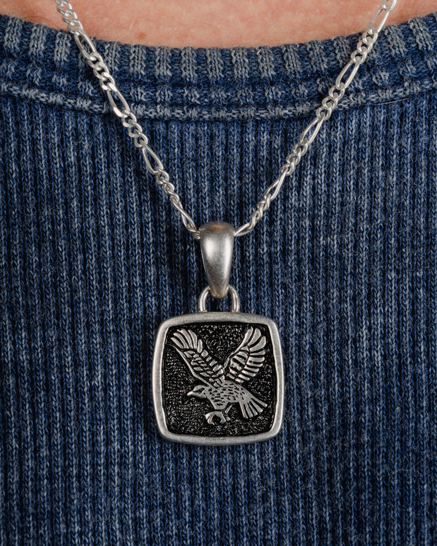 EAGLE NECKLACE IN SILVER