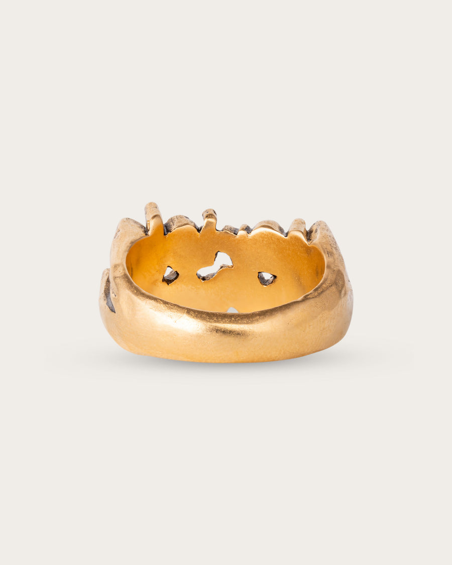 NO RISK NO STORY RING IN GOLD