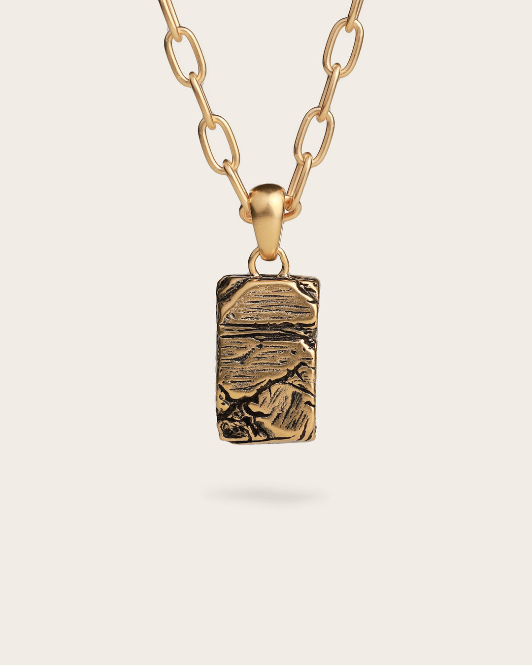 CRACKED NECKLACE IN GOLD