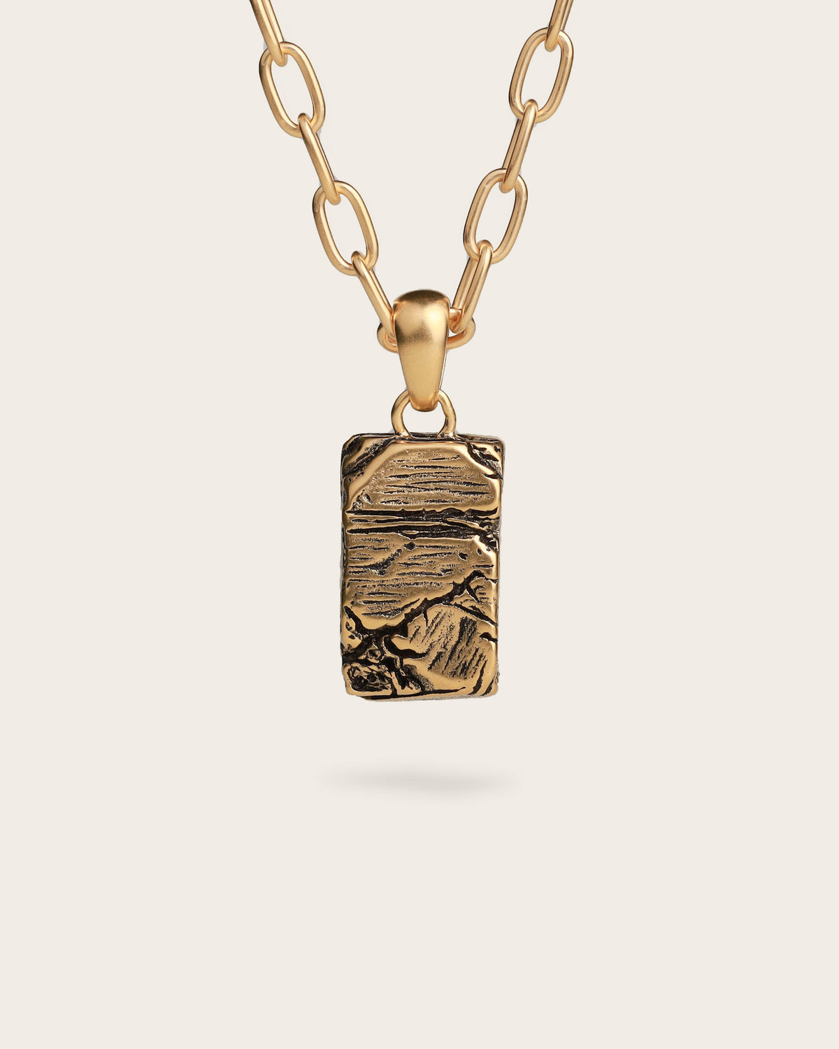 CRACKED NECKLACE IN GOLD