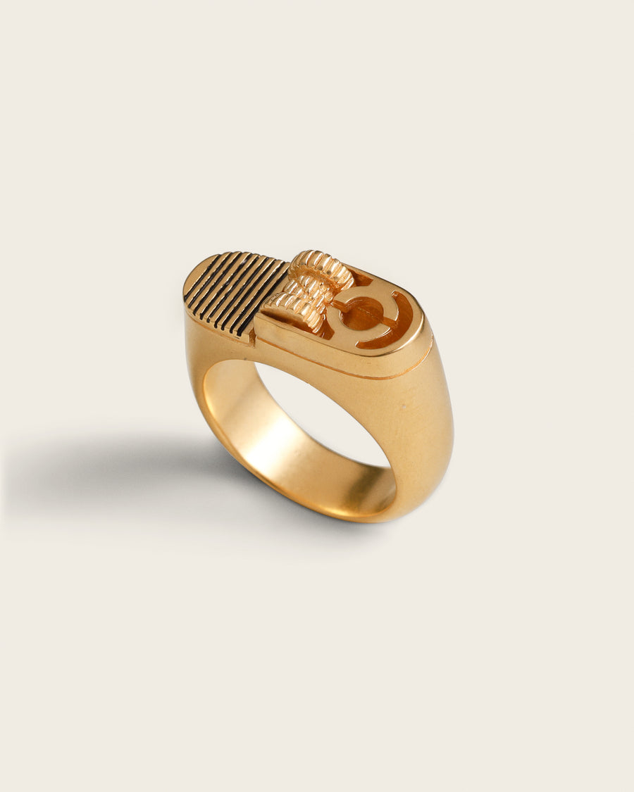 LIGHTER RING IN GOLD