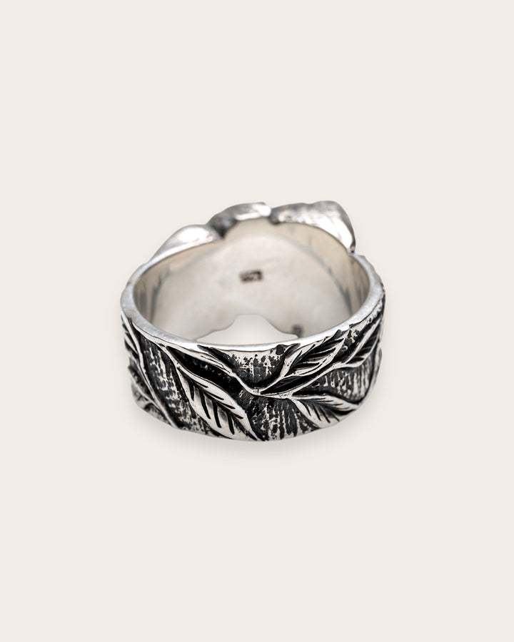 ELEPHANT RING IN SILVER