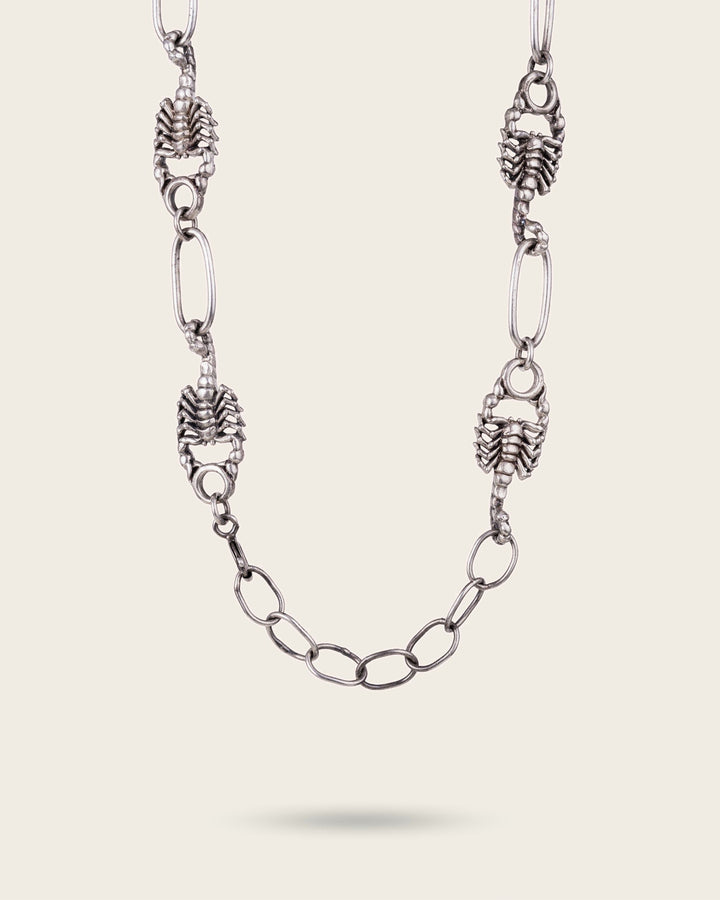 SCORPION NECKCHAIN IN SILVER