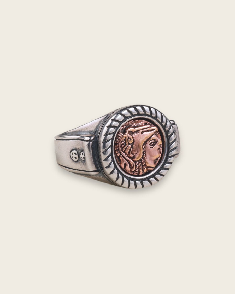 ROMAN RING WITH ROSE GOLD