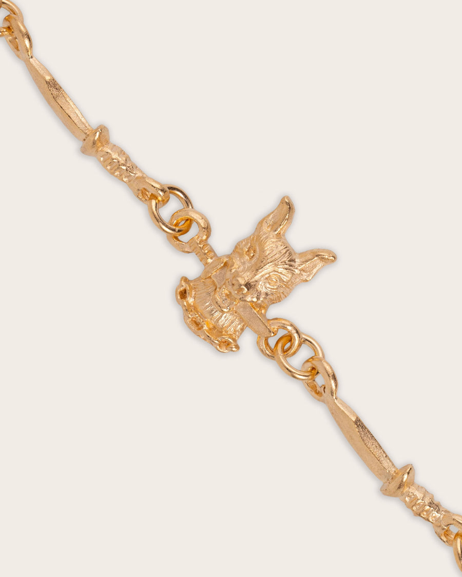 DOG & DAGGER NECKCHAIN IN GOLD