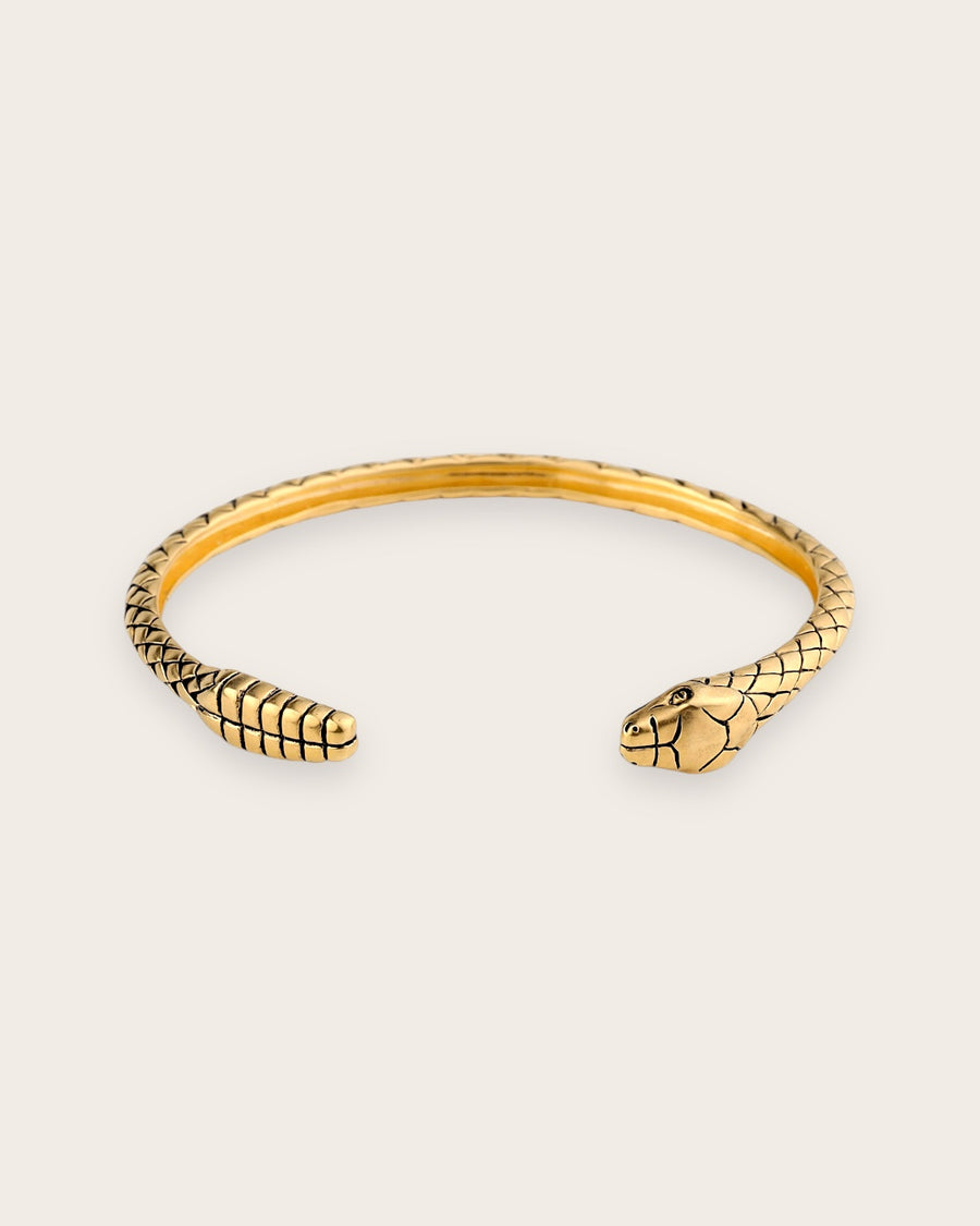 RATTLE SNAKE CUFF IN GOLD