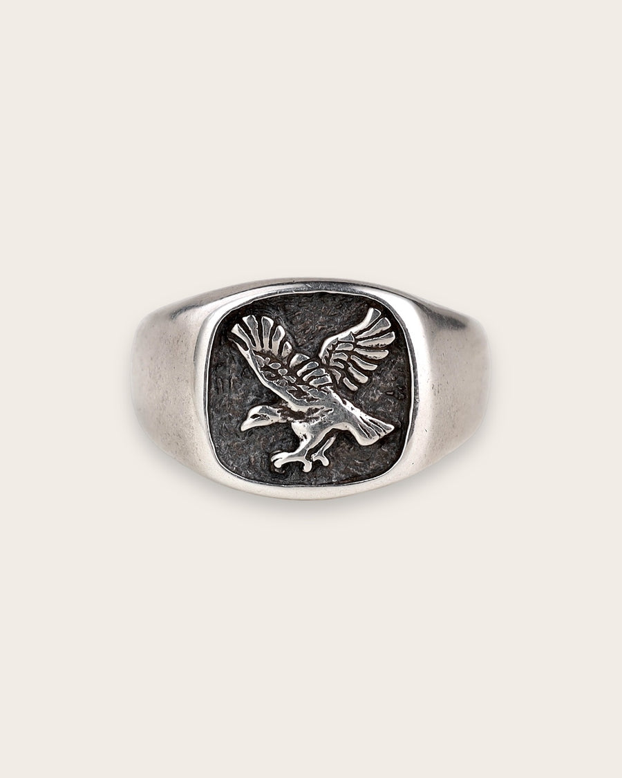 EAGLE RING IN SILVER