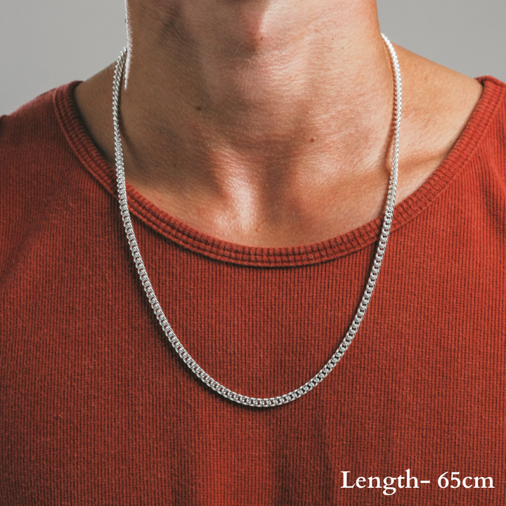 SILVER CURB CHAIN 1.2MM