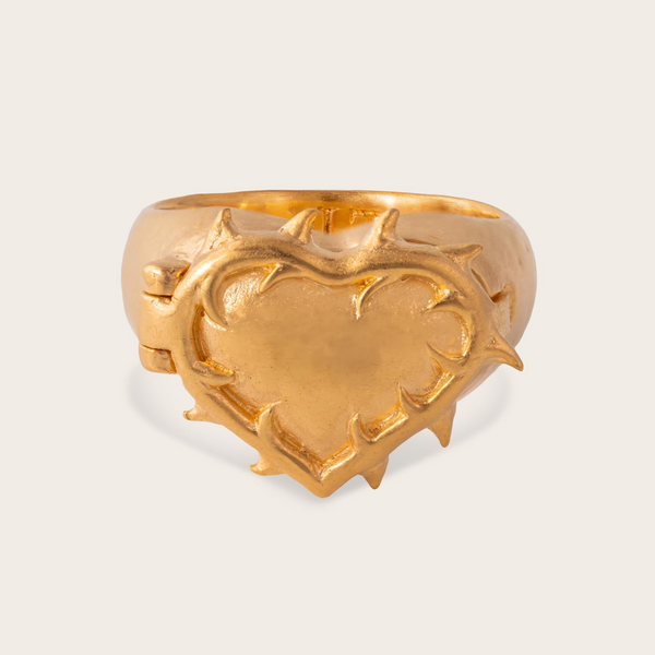 Vintage Thorn Ring In Gold