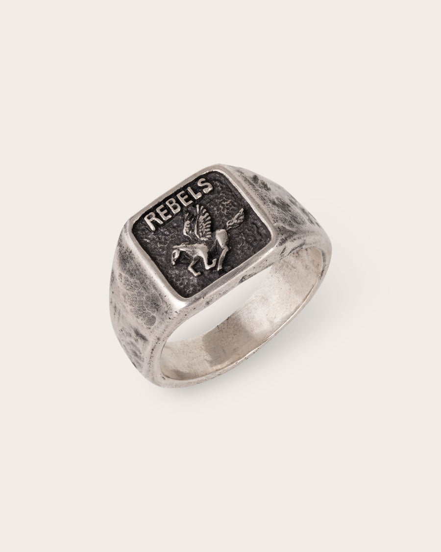REBEL RING IN SILVER