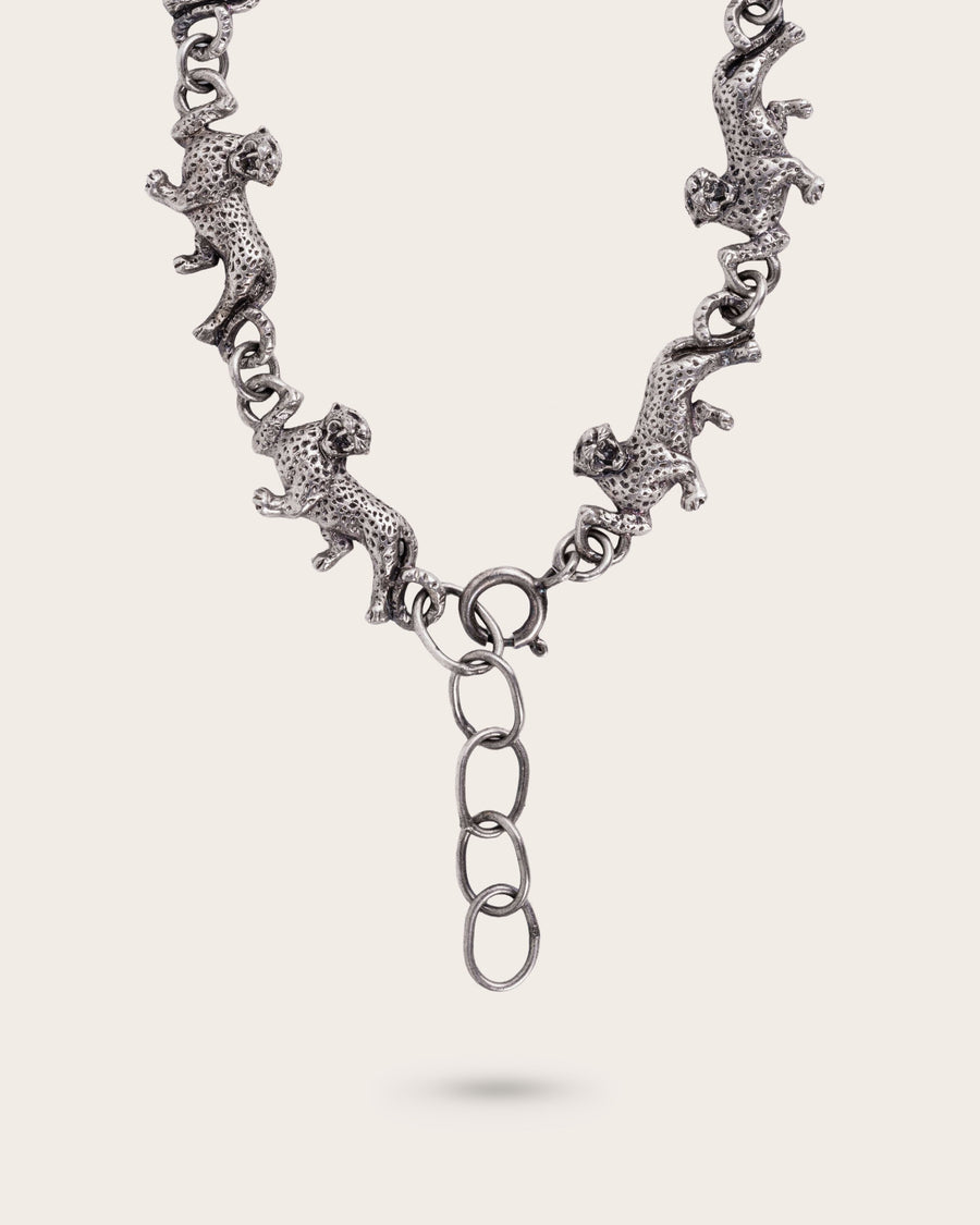 LEOPARD BRACELET IN SILVER