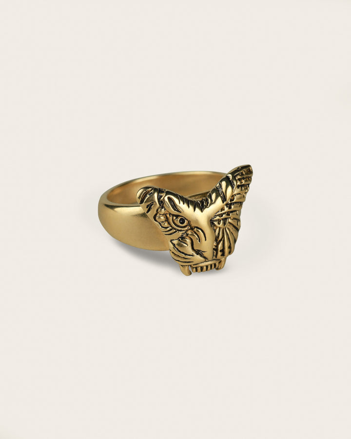 TIGER BUTTERFLY RING IN GOLD