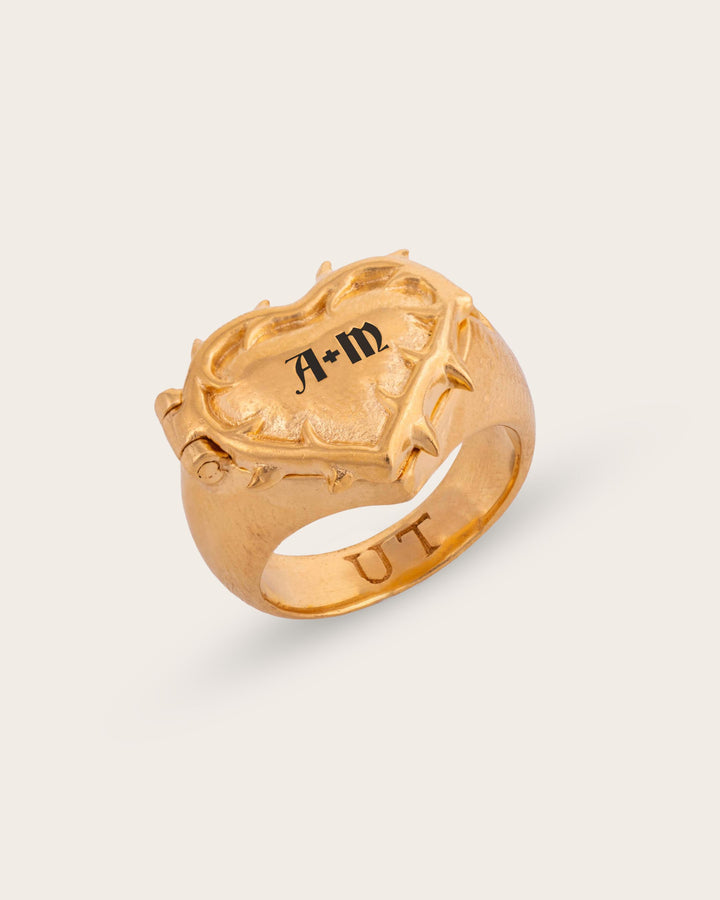 Vintage Thorn Ring In Gold