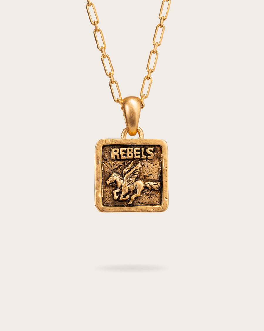 REBELS PENDANT IN GOLD