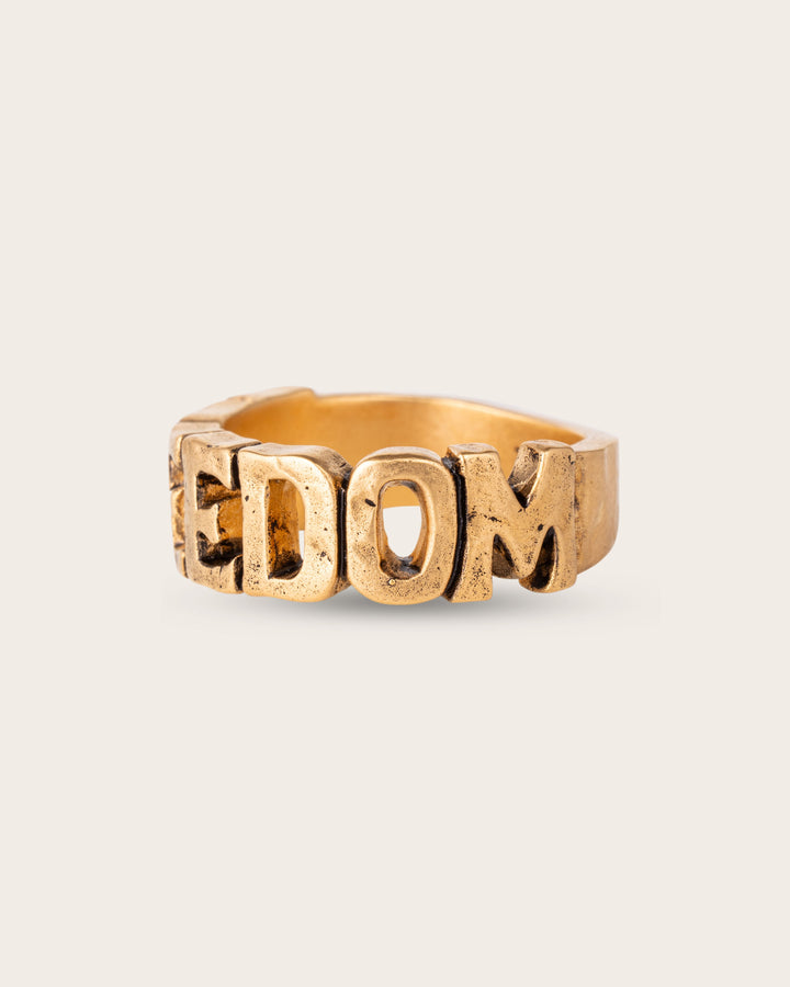 FREEDOM RING IN GOLD