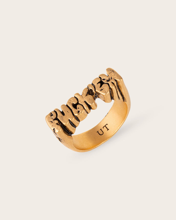 FUCK ‘EM RING IN GOLD