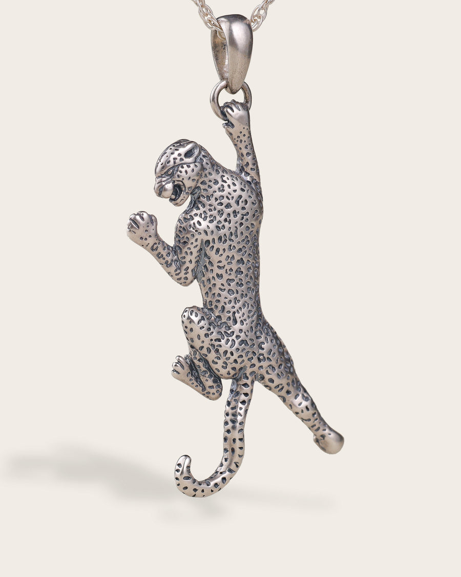 LEOPARD NECKLACE IN SILVER