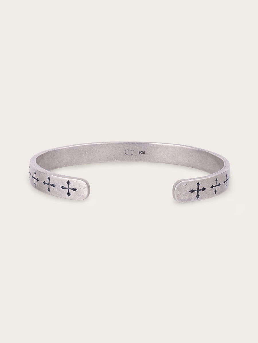 CROSS CUFF IN SILVER
