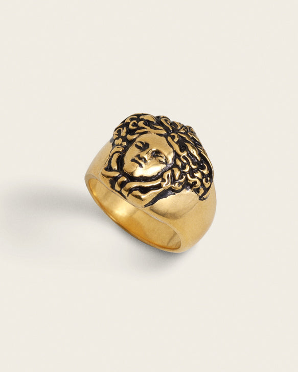 MEDUSA RING IN GOLD