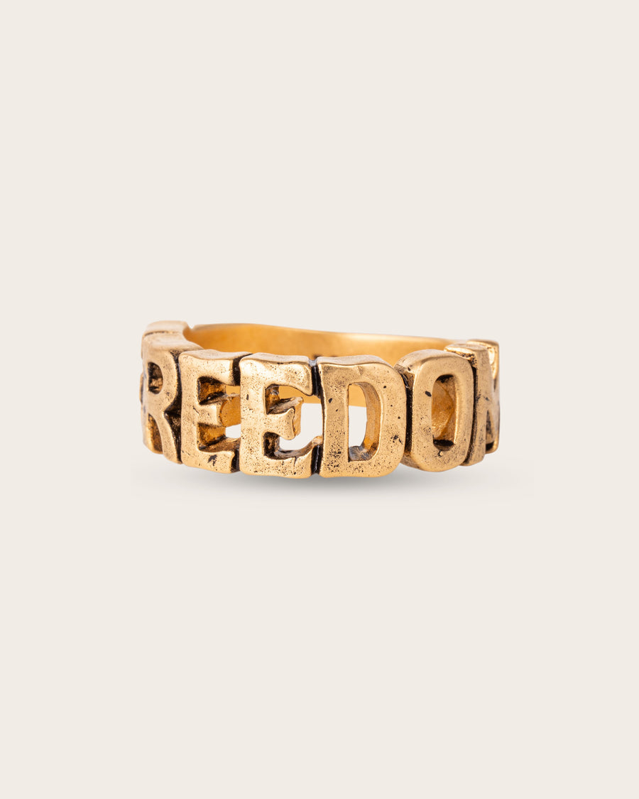 FREEDOM RING IN GOLD