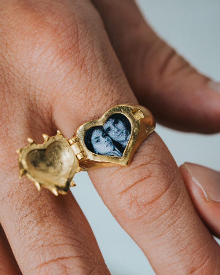 Vintage Thorn Ring In Gold