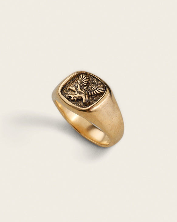 EAGLE RING IN GOLD