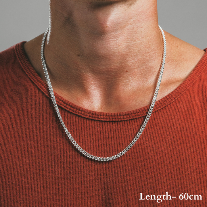 SILVER CURB CHAIN 1.2MM
