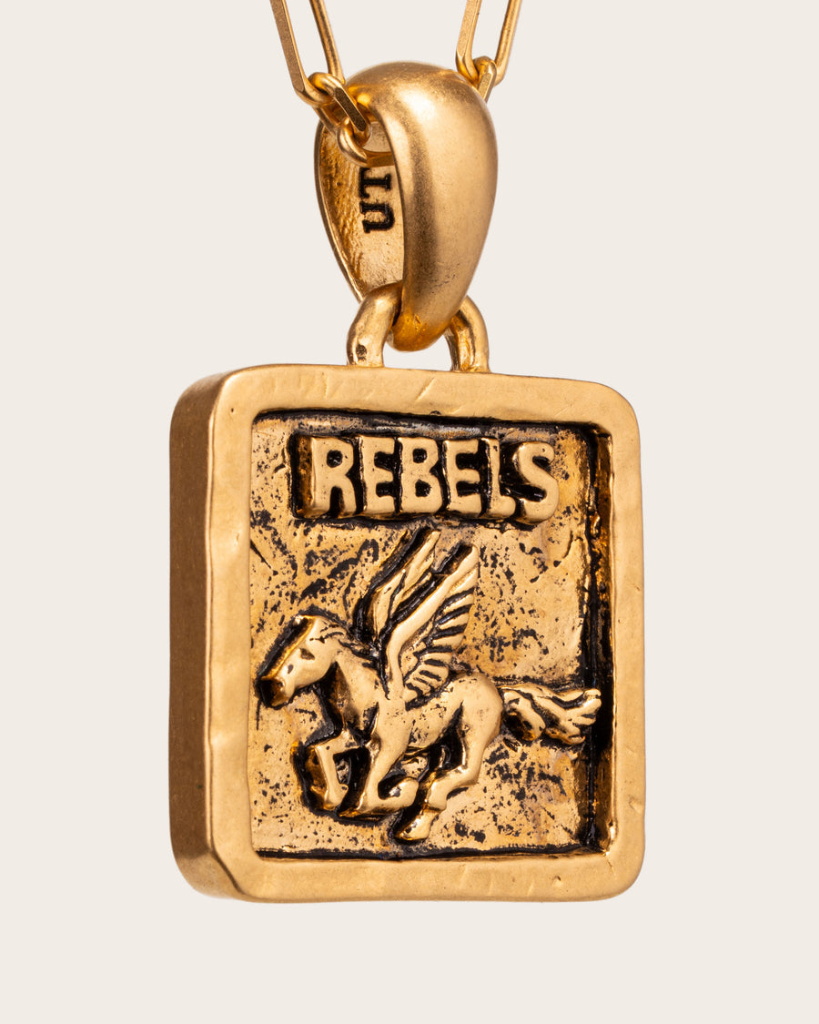 REBELS PENDANT IN GOLD