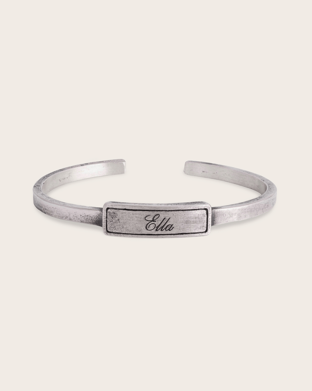 Vintage Bar Cuff Bracelet In Silver