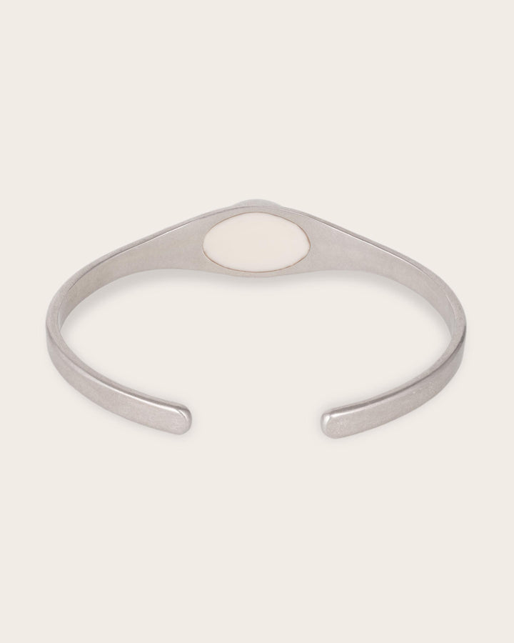 BLUE EYE CUFF IN SILVER