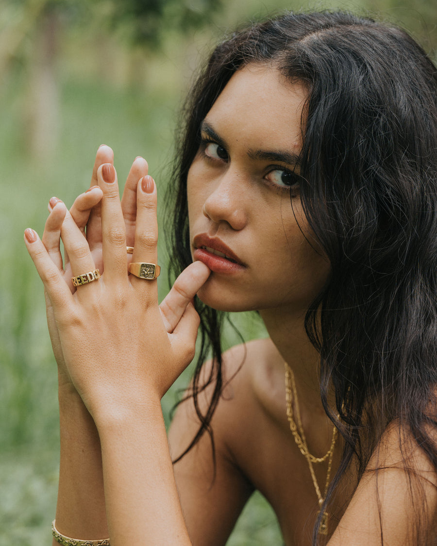 REBEL RING IN GOLD