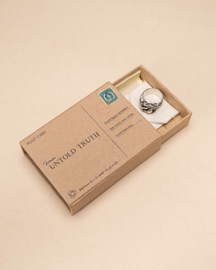 ELEPHANT RING IN SILVER