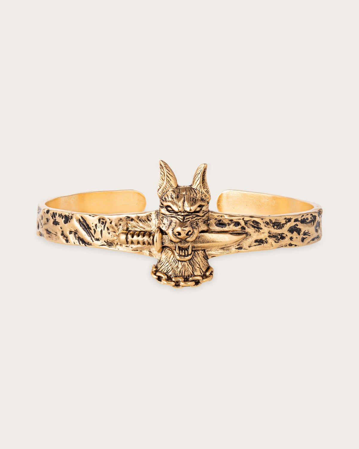 DOG & DAGGER CUFF IN GOLD