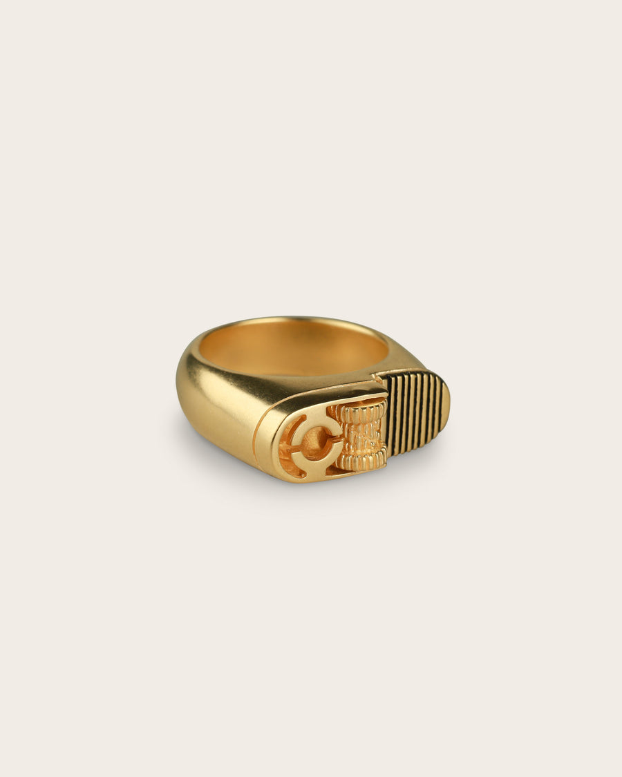 LIGHTER RING IN GOLD