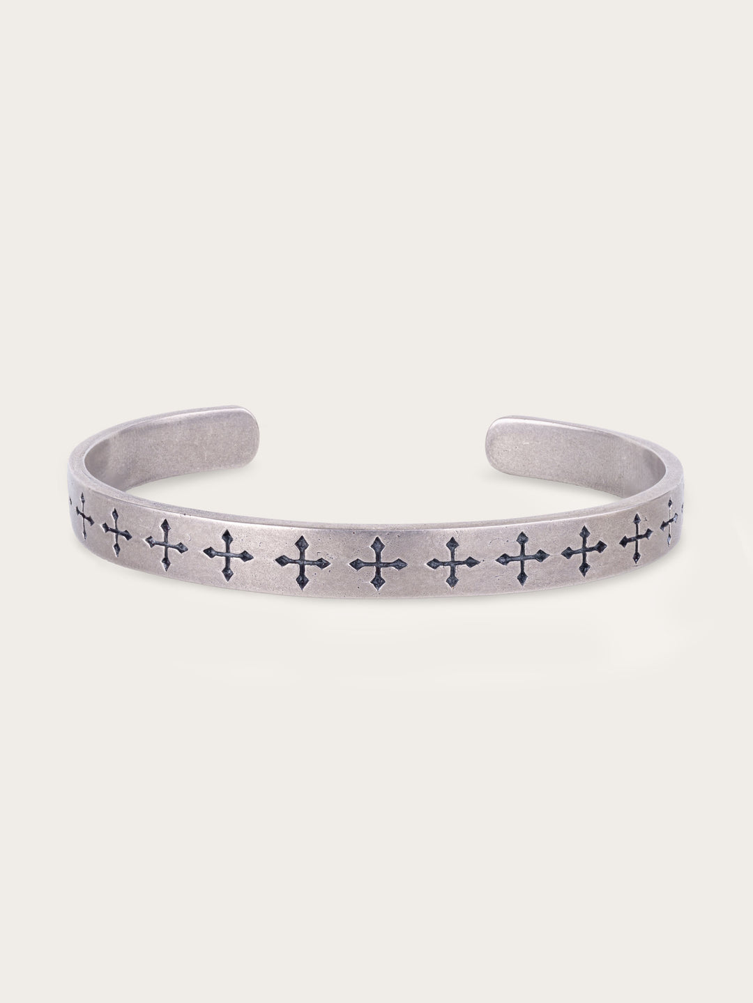 CROSS CUFF IN SILVER
