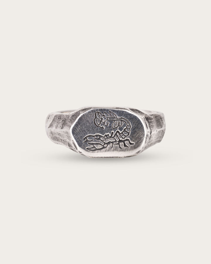 SCORPION RING IN SILVER