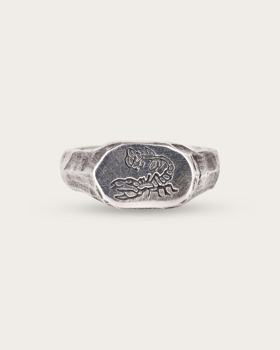 SCORPION RING IN SILVER