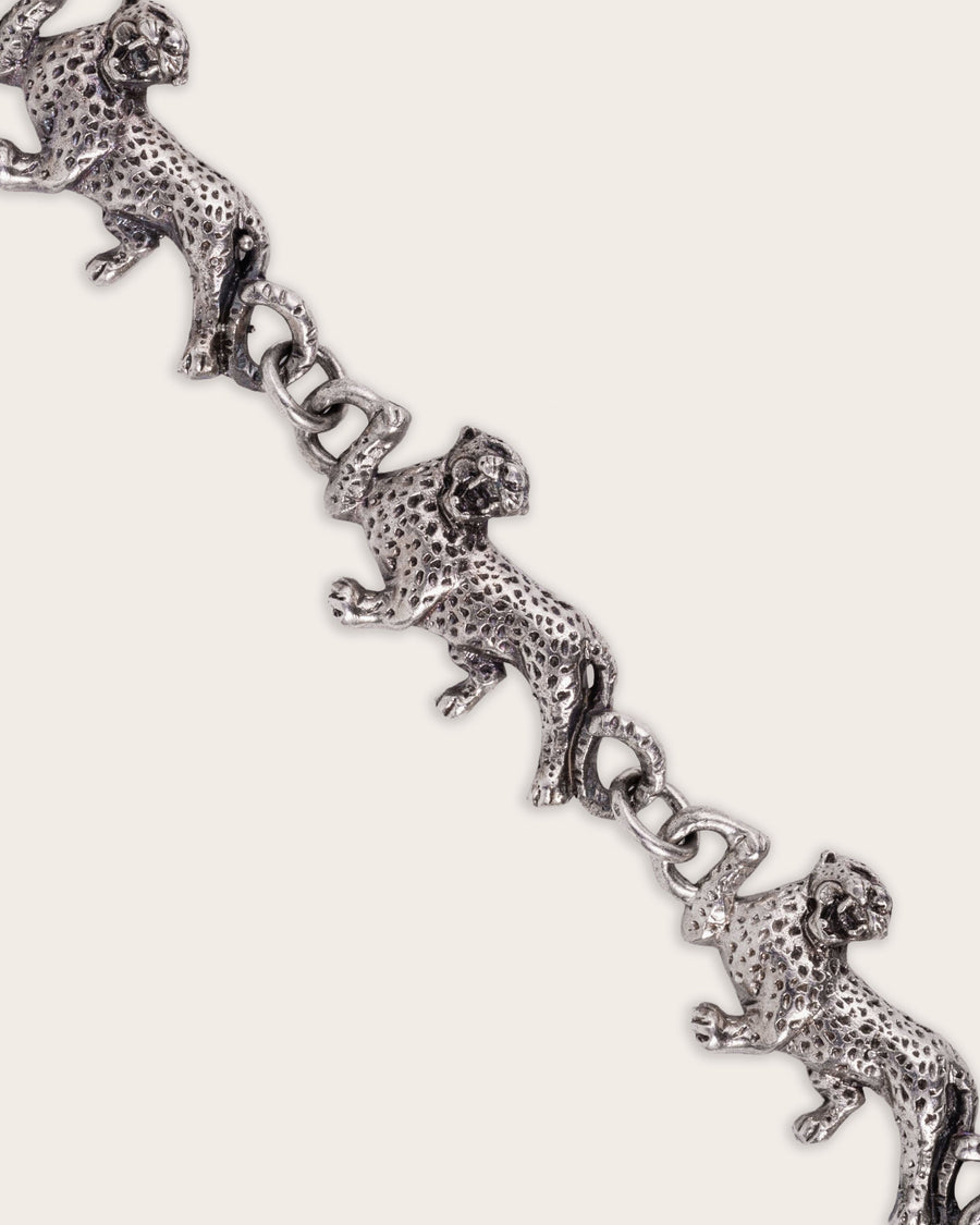 LEOPARD BRACELET IN SILVER