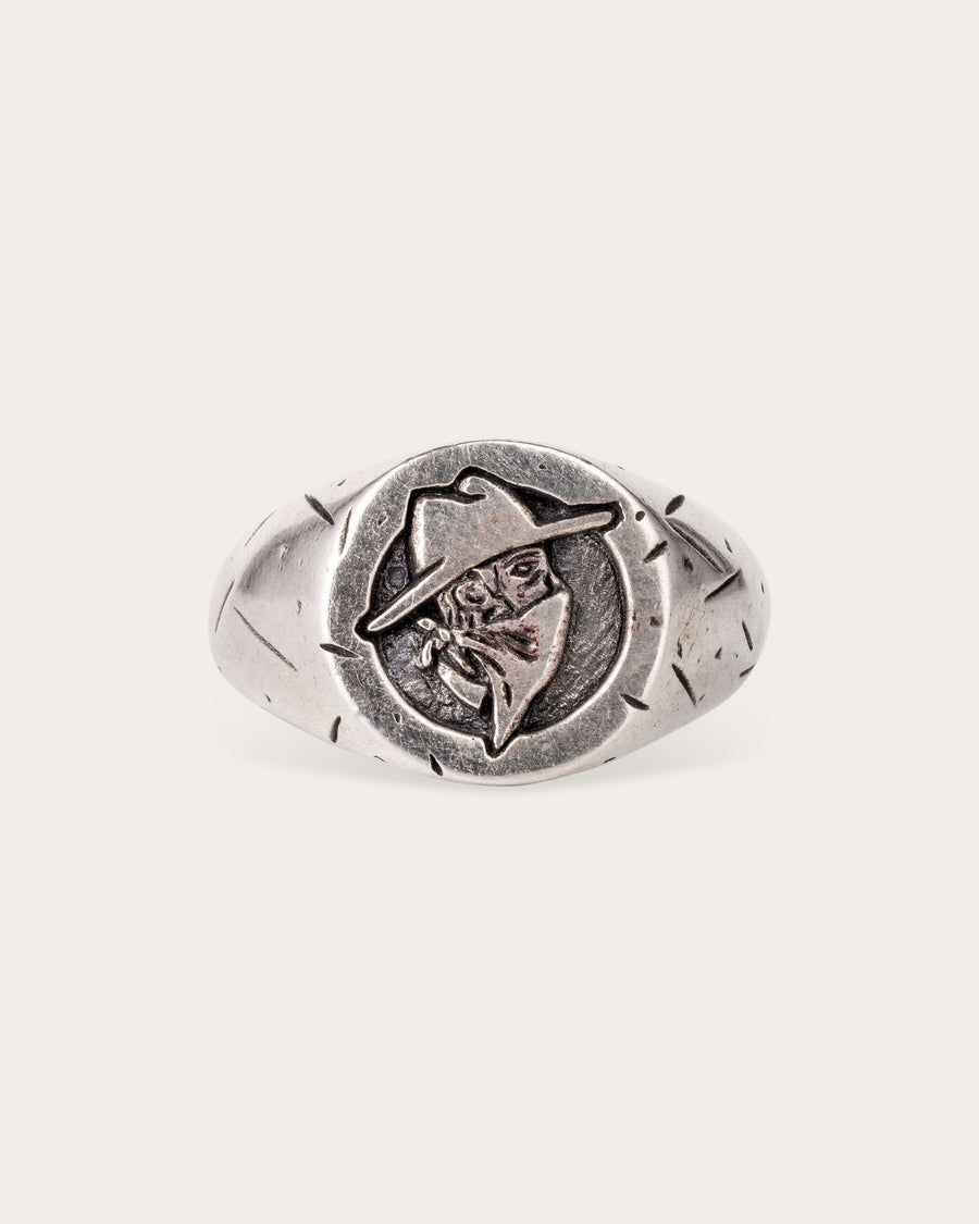 COWBOY SIGNET RING IN SILVER