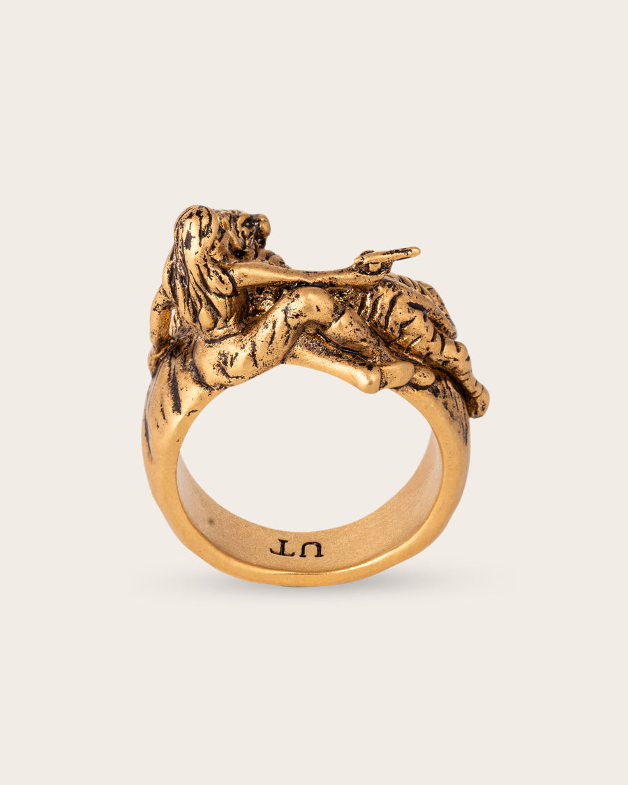 TIGER GUARDIAN RING IN GOLD