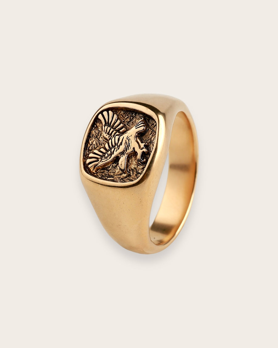 EAGLE RING IN GOLD