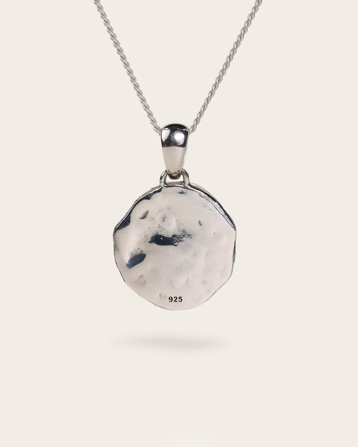 SNAKE GEMSTONE PENDANT IN SILVER