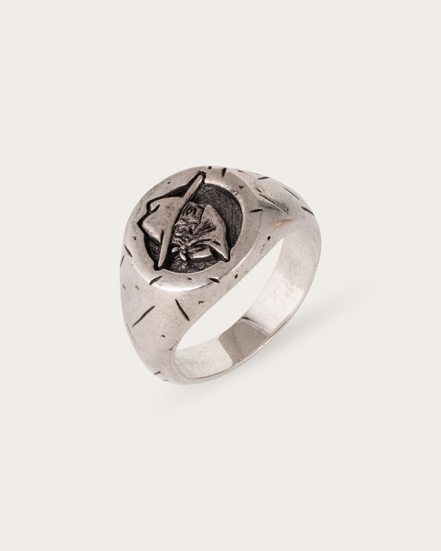 COWBOY SIGNET RING IN SILVER