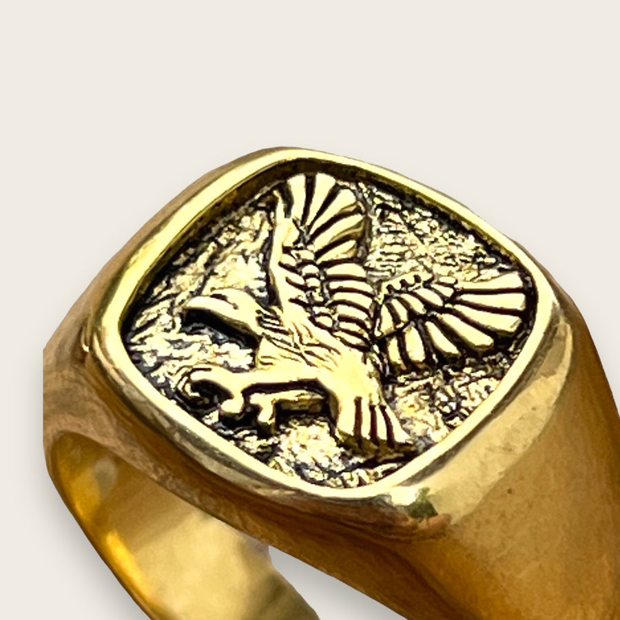 Shop Brass Gold Eagle Ring with great discounts and prices online - Jan  2024 | Lazada Philippines