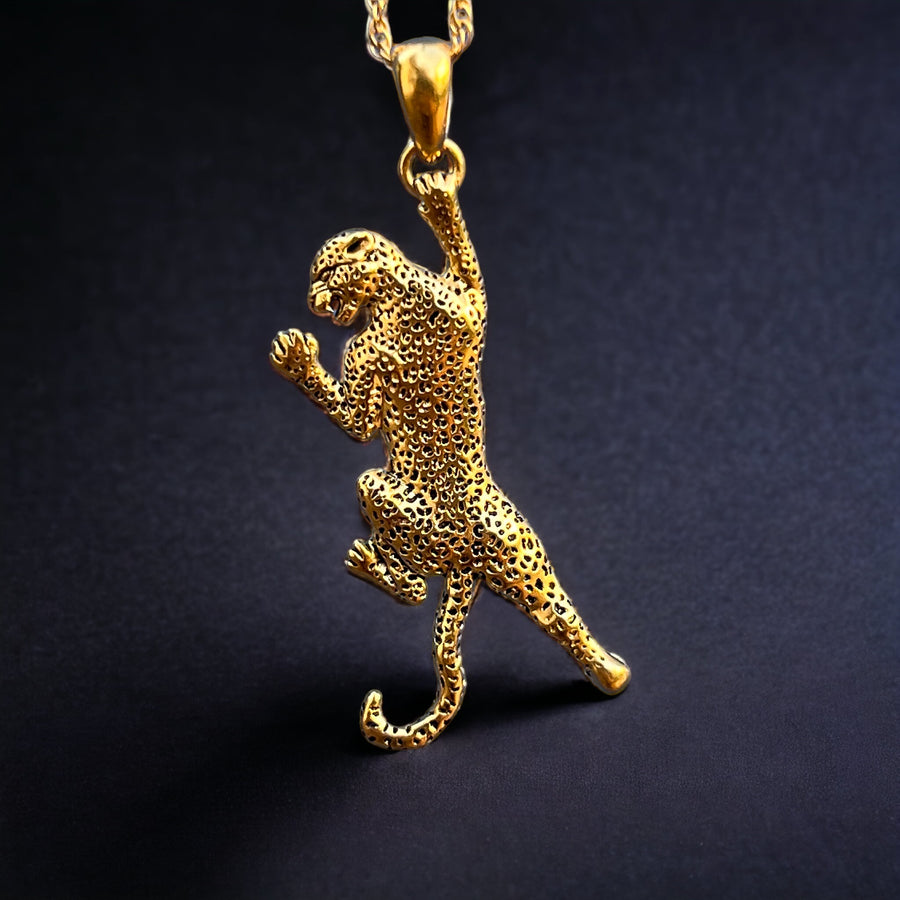 LEOPARD NECKLACE IN GOLD