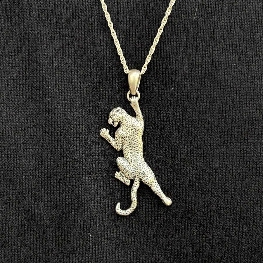 LEOPARD NECKLACE IN SILVER