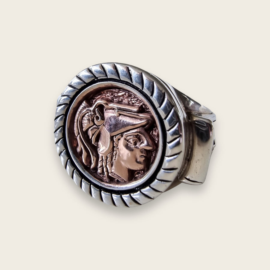 ROMAN RING WITH ROSE GOLD
