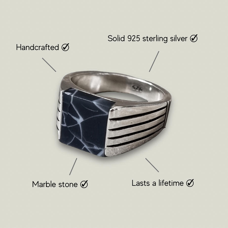 Marble Mecca - white - Paparazzi ring – JewelryBlingThing