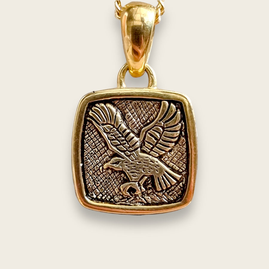 EAGLE NECKLACE IN GOLD
